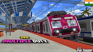 Journey in Mumbais Lifeline  WR LOCAL  Multiple Duty PART 1 [upl. by Paske]