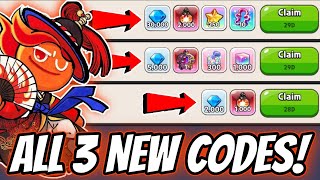 All 3 NEW CODES 😱 Redeem Now in Cookie Run Kingdom [upl. by Nnael]