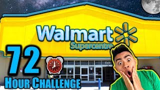 72 HOUR OVERNIGHT CHALLENGE IN WALMART PART 2 Dare or Dare [upl. by Lleznov676]