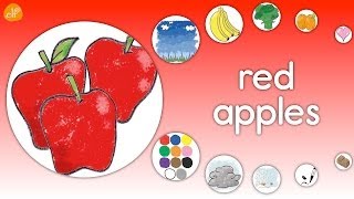 Learn Colors  Fruits  Objects  Kindergarten  ELF Learning [upl. by Llenoj]