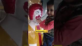 McDonalds 🥰 funny shreshth cutebaby cute mcdonalds talking burger bodyparts shortvideo [upl. by Jecho]