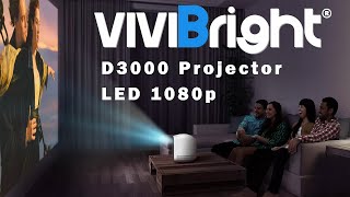 New 2021 Vivibright D3000 HD 1080p LED Projector [upl. by Eirolav789]