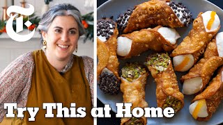 Make Perfect Cannoli With Claire Saffitz  Try This at Home  NYT Cooking [upl. by Lord]