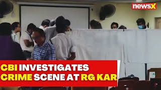 Kolkata RapeMurder Case  CBI Investigates Crime Scene at RG Kar  NewsX [upl. by Qerat]