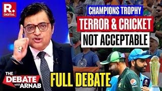 Debate With Arnab ICC Blocks Paks Attempt To Provoke Bharat Under Champions Trophy Garb [upl. by Aidin839]