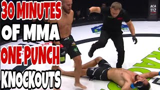 30 Minutes of ONEPUNCH MMA Knockouts 2024 [upl. by Nyhagen802]