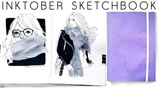 INKTOBER 2017 SKETCHBOOK TOUR [upl. by Amekahs]