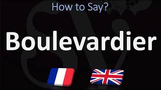 How to Pronounce Boulevardier Cocktail  French amp English Pronunciation [upl. by Ahsinor]