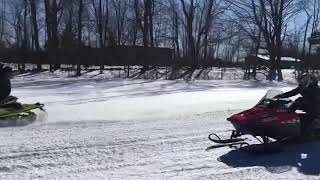 1998 Polaris XCR 440 vs 2016 skidoo 800 [upl. by Cristina]