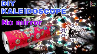 How to make a Kaleidoscope at home without mirror  DIY Kaleidoscope  Fun designs  Science project [upl. by Armat]