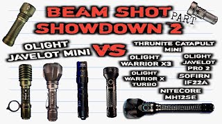 Olight Javelot Mini Beam shot comparison Part 2 Throwers [upl. by Avat474]