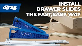 How To Install Drawer Slides The Fast Easy Way [upl. by Zipah]