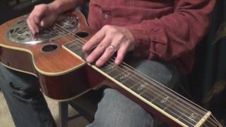 How to Flat Pick the Dobro  Basics for Beginners  movable patterns and rhythm [upl. by Swor]