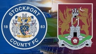 Stockport county vs Northampton town preview [upl. by Cresa827]