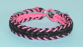 Loom Bandz Anleitung Deutsch Rainbow Loom Armband [upl. by Litta920]