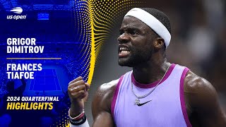 Grigor Dimitrov vs Frances Tiafoe Highlights  2024 US Open Quarterfinal [upl. by Nathaniel842]