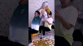 Take the gold coin challenge its really excitingFunnyfamily Partygames Funny Shorts [upl. by Procter619]