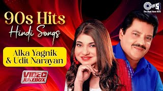 90s Hits Hindi Songs Of Alka Yagnik amp Udit Narayan  90s Evergreen Love Songs  Hindi Songs Jukebox [upl. by Nylek]