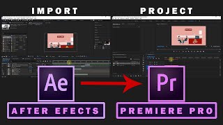 How to Import After Effect Project to Premiere Pro [upl. by Rudelson]