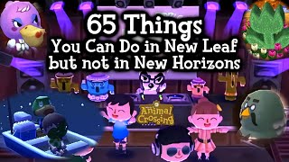 65 Things You Can Do in New Leaf but not in New Horizons Sept 2020 [upl. by Piegari]