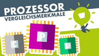 PROZESSOR CPU einfach erklärt – Vergleichsmerkmale [upl. by Hertzfeld]