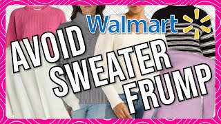 14 Stylish Outfits To Avoid The Fall Frump With WALMART Sweaters  TryOn Haul [upl. by Desi]