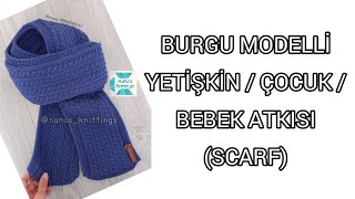 BURGU MODELLİ ATKI scarf burgu [upl. by Ethyl]