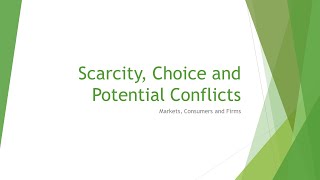 Scarcity Choice and Potential Conflicts  Pearson Edexcel Economics B ALevel [upl. by Sregor]