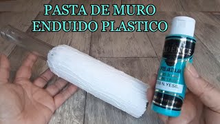 🤩Mira como decorar BOTELLAS DE VIDRIO con PASTA DE MURO o ENDUIDO PLASTICO [upl. by Ryhpez]