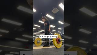 My journey to 125kg deadlift post amenorrhea recovery hypothalamicamenorrhea amenorrhea [upl. by Labotsirhc]