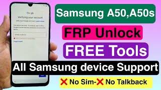 Samsung A50 Frp Bypass Android 1211  New Method 2023  Free Tools All Samsung Device Support [upl. by Vinny]