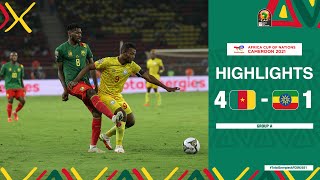 Cameroon 🆚 Ethiopia Highlights  TotalEnergiesAFCON2021  Group A [upl. by Eterg]