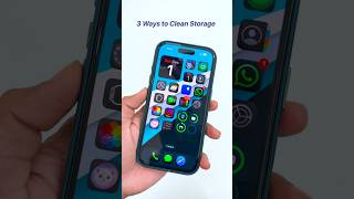 How to clean iPhone Storage  3 ways to clean iPhone Storage Hindi shorts iphone16 [upl. by Plante]