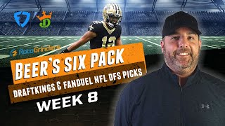 DRAFTKINGS amp FANDUEL NFL PICKS WEEK 8  DFS 6 PACK [upl. by Sibelle]