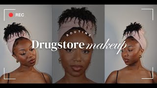 Baddie on a budget ♡ Full Face Using Drugstore Makeup [upl. by Nnodnarb]