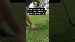 GOLF⛳ DO THIS DRILL FOR LONGER DRIVES Practicing hitting your ball on the upswing [upl. by Navinod]