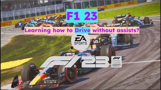 F1 23 Learning how to Drive without assists [upl. by Shantee]