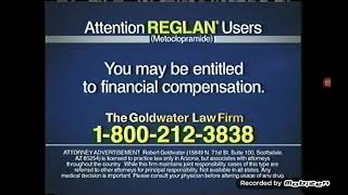 2010 GOLDWATER LAW FIRM TV COMMERCIAL REGLAN [upl. by Lleret]