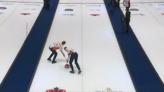 Brad Gushue’s set up in 7 for 3 points [upl. by Egreog]