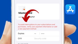 Fix✅ To Avoid Interruptions To Your Subscription and Purchases Verify Your Payment Information 2024 [upl. by Otrebla22]