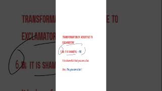 Formation 6। Transformation of Assertive to Exclamatory sentence। English grammar [upl. by Lemhaj123]