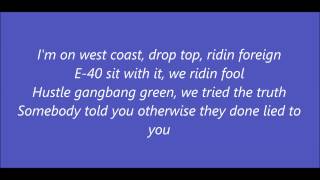 E40 Ft Chris Brown amp TI  Episode Lyrics on screen [upl. by Joed]