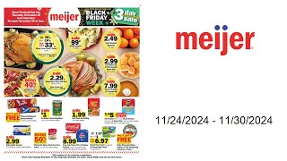 Meijer Weekly Ad US  11242024  11302024 [upl. by Eicul]