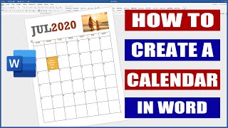 How to Create and Format a Calendar in Word  Microsoft Word tutorials [upl. by Tneciv441]