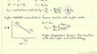 Selectivity in Parallel Reactions [upl. by Arahsal]