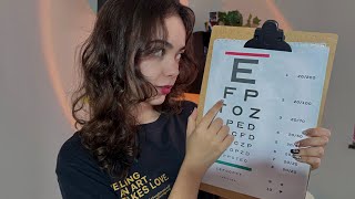 ASMR  Oftalmologista examinando sua vista [upl. by Aix793]