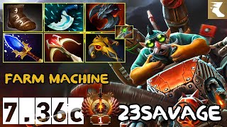 Afterburner Gyrocopter Carry  Farm Machine  23savage  736c  Immortal Dota 2 Pro Plays [upl. by Lasorella]