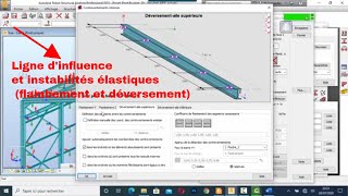 ROBOT STRUCTURAL ANALYSIS 2021 PONT ROULANTLIGNE DINFLUENCEFLAMBEMENTDEVERSEMENT [upl. by Isoj]