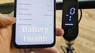 How to Check Battery Health on Xiaomi Scooter  Charge Cycles amp Production Date 4 31S Pro 2 M365 [upl. by Boigie864]