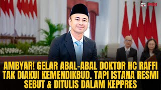 AMBYAR GELAR RAFFI TAK DIAKUI KEMENDIKBUD EH MALAH DISEBUT SAAT RESMI DILANTIK UTSUS  OTR Eps765 [upl. by Aisereht]